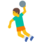 Man Playing Handball emoji on Google